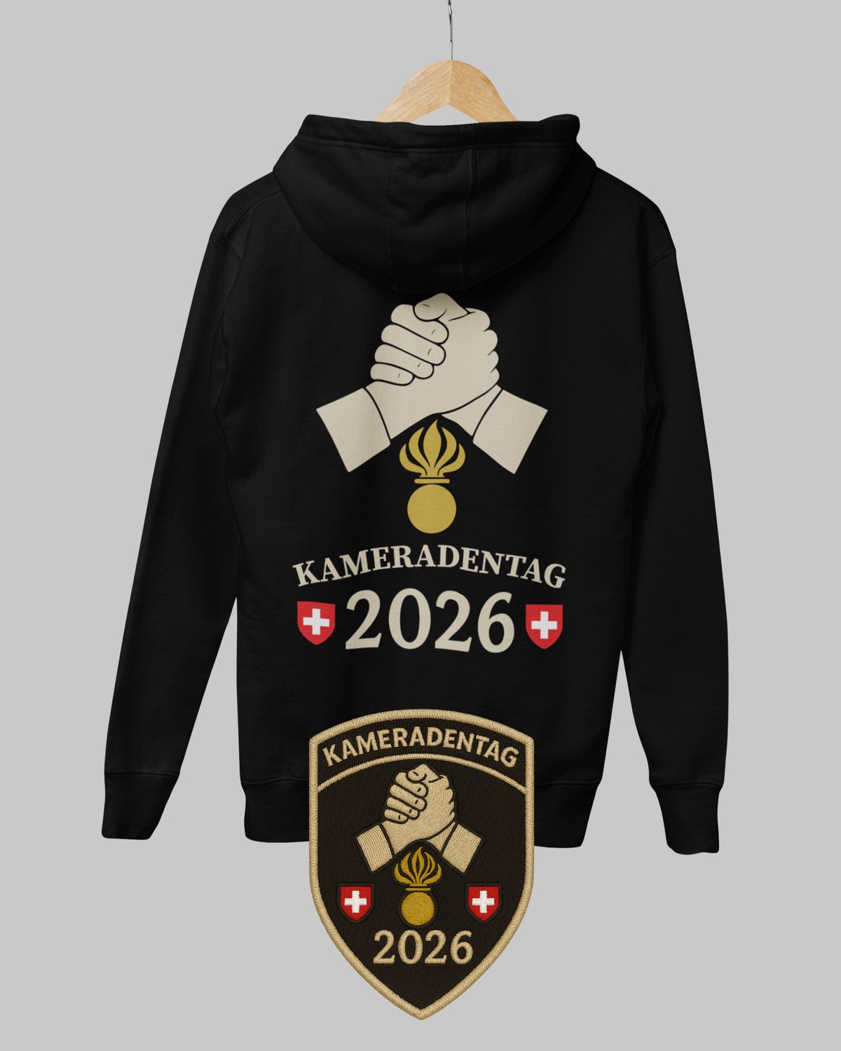 pzgren Kameraden Hoodie + Badge
