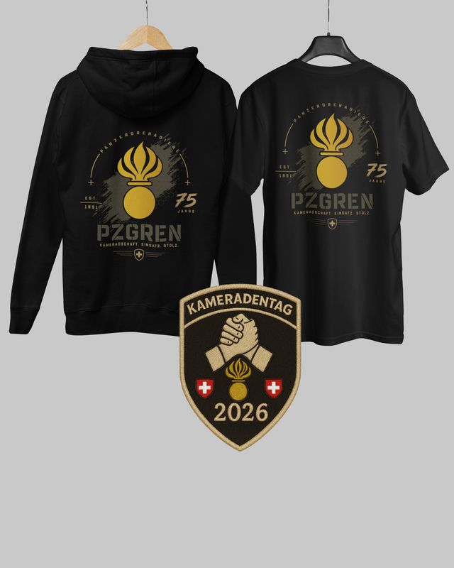 pzgren Kameraden Hoodie + T-Shirt + Badge