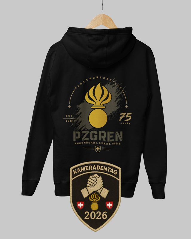 pzgren Kameraden Hoodie + Badge