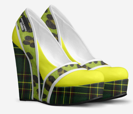 Lemon Lime Leppard Heels