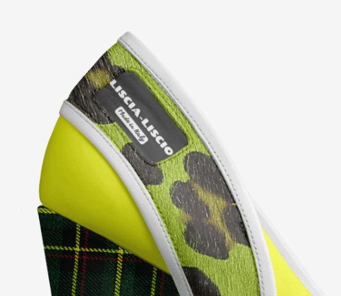Lemon Lime Leppard Heels