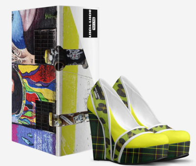 Lemon Lime Leppard Heels