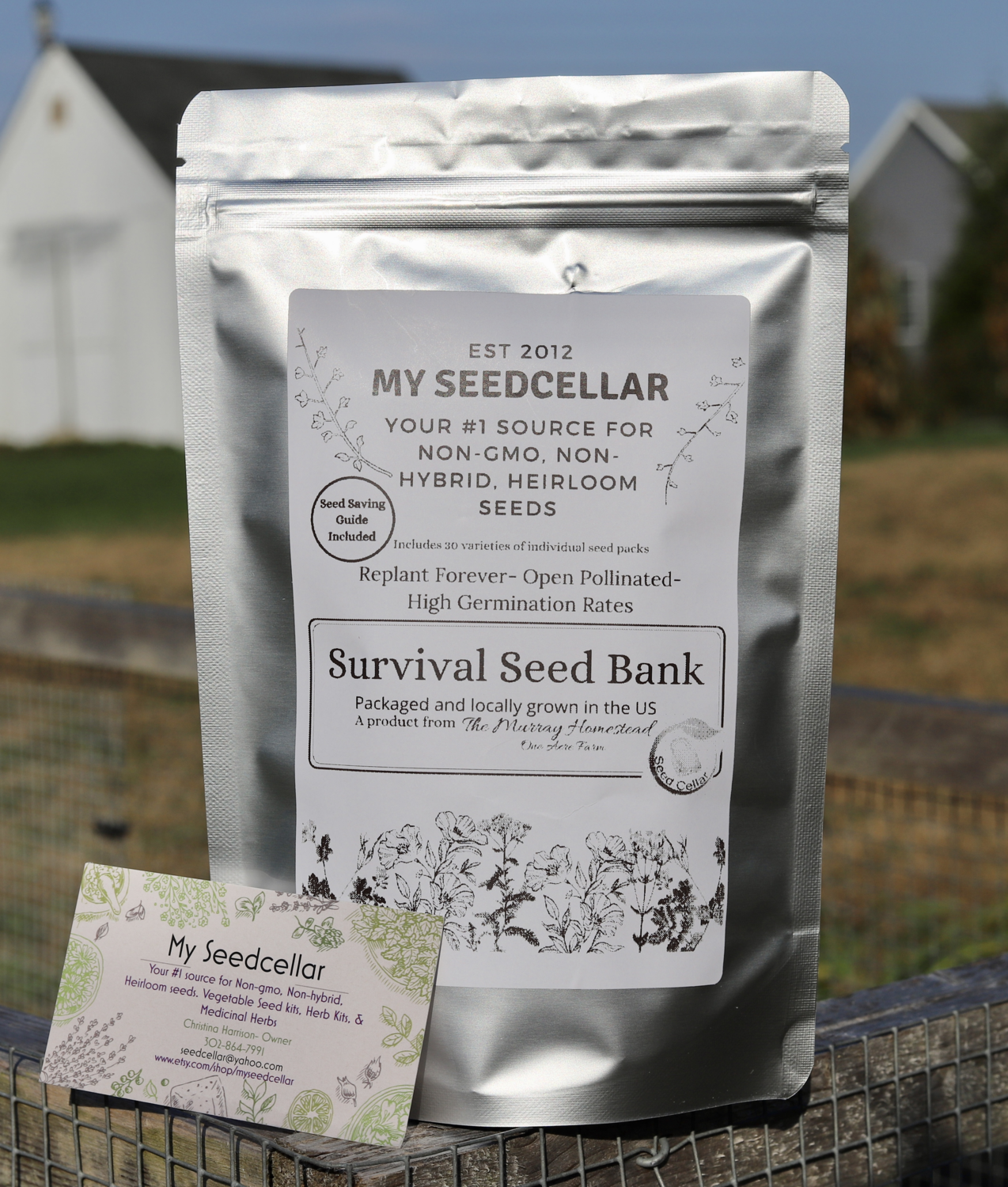 Survival Vegetable Seed Bank- 30 Varieties