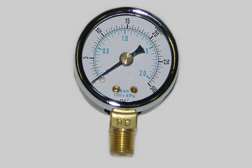 21-40 1-1/2 Inch Dial Pressure Gauge 0-30 Psi