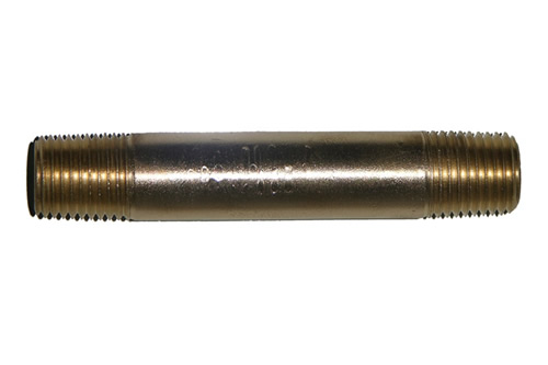 41-50 1/4 Inch Male Pipe Thread X 3 Inch Brass Nipple