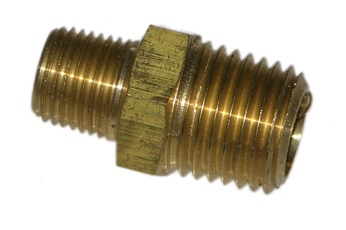 42-20 1/2 Inch Male Pipe Thread X 3/8 Inch Male Pipe Thread Reducing Nipple