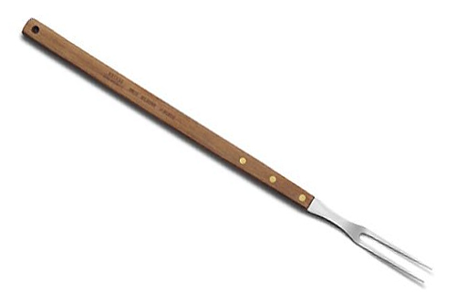 62-30 21 Inch Stainless Steel Camp Fork With Wooden Handle