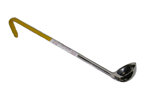 65-40 1 Ounce Stainless Steel Yellow Ladle