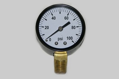 21-10 2 Inch Dial Pressure Gauge 0-100 Psi