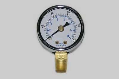 21-70 1-1/2 Inch Dial Pressure Gauge 0-200 Psi