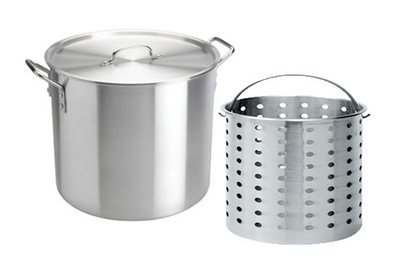52-240 20 Quart Stock Pot & Cover With Aluminum Basket
