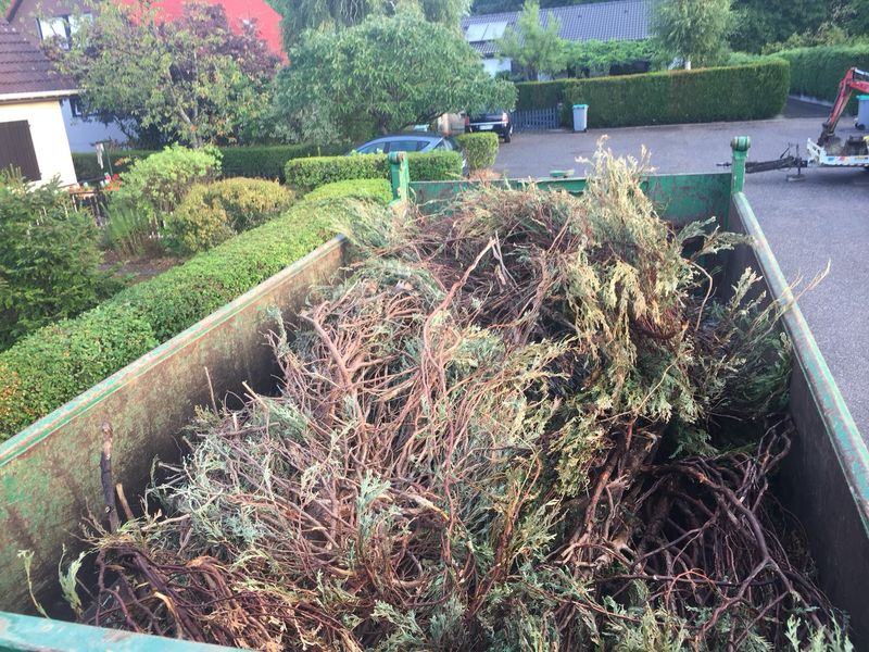 Benne de 10 m³ déchets verts