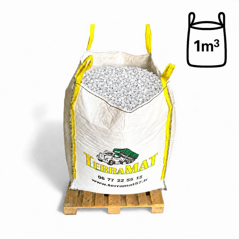 Big-Bag 1 m³ blanc de Carrare 16/22