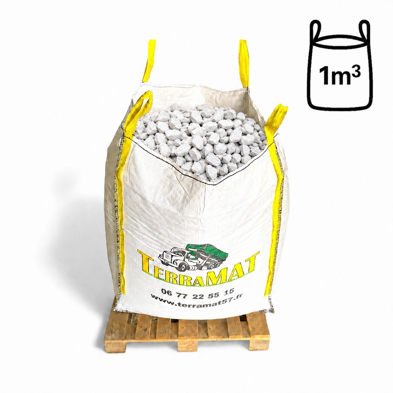 Big-Bag 1 m³ blanc de Carrare 20/40 Big-Bag 1 m³ blanc de Carrare 20/40