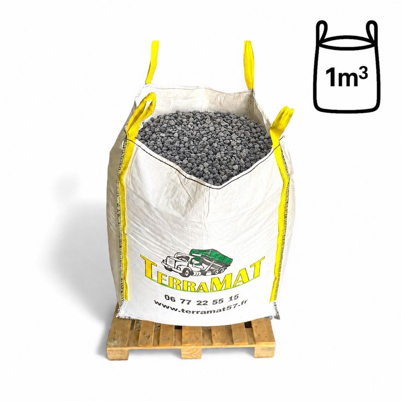 Big-Bag 1 m³ calcaire gris anthracite 20/32