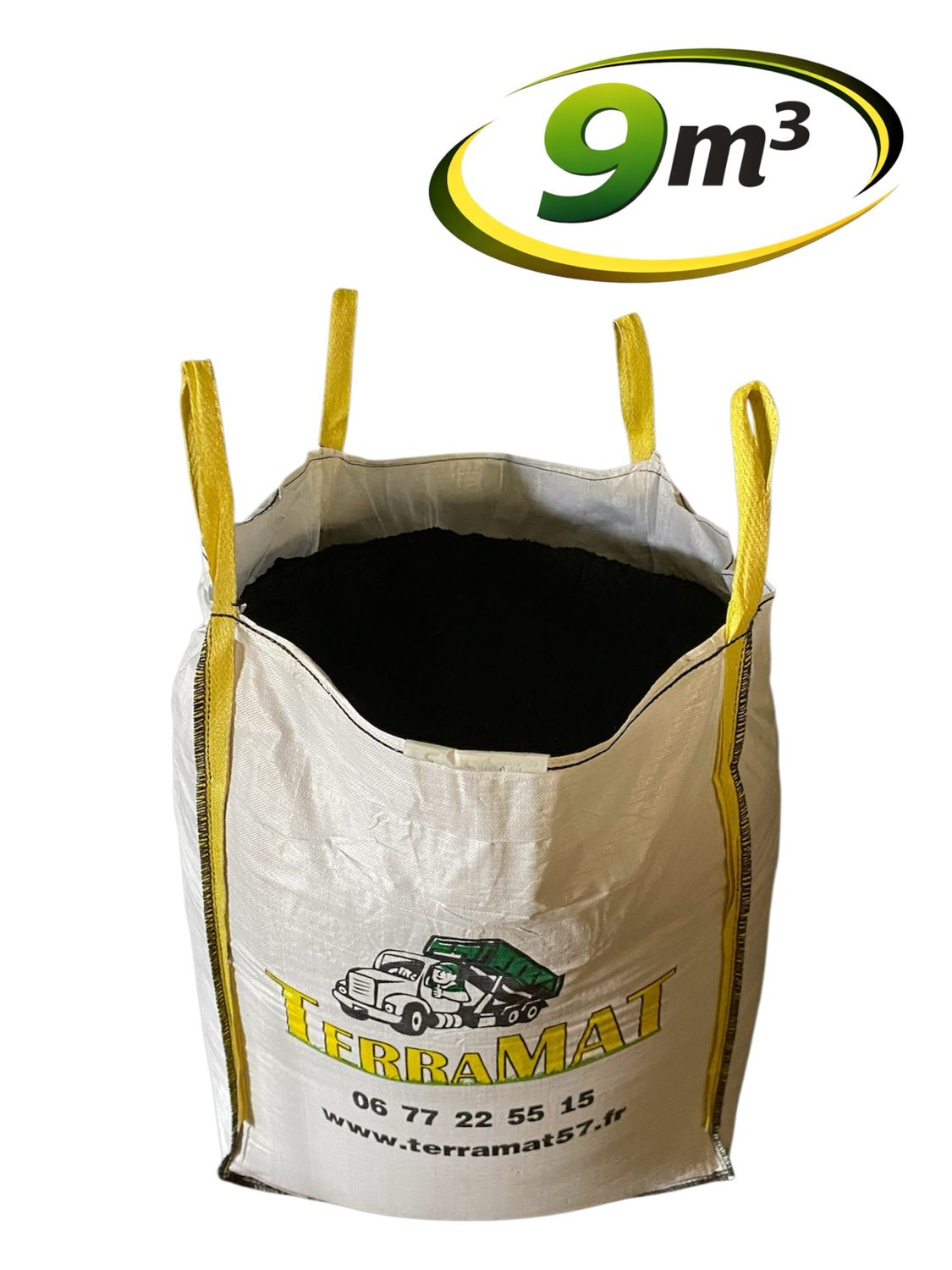 Lot de 9 Big Bags de 1 m³ – Terre végétale criblée avec compost (déchargement grue)