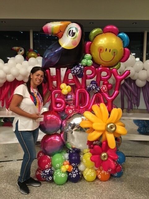 Happy birthday tropical bouquet