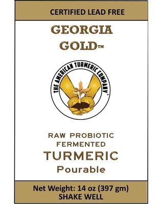 Georgia Gold Fermented Raw Probiotic Turmeric Pourable - America's Pure Turmeric - Combines Raw Turmeric with Probiotics - Lasts for Months in Refrigerator - FREE Shipping Georgia Gold Fermented Raw Probiotic Turmeric Pourable - America's Pure Turmeric - Combines Raw Turmeric with Probiotics - Lasts for Months in Refrigerator - FREE Shipping