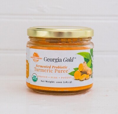 Fermented Probiotic Turmeric Puree'- 10 oz glass jars - Discounts When You Buy 3 or More
