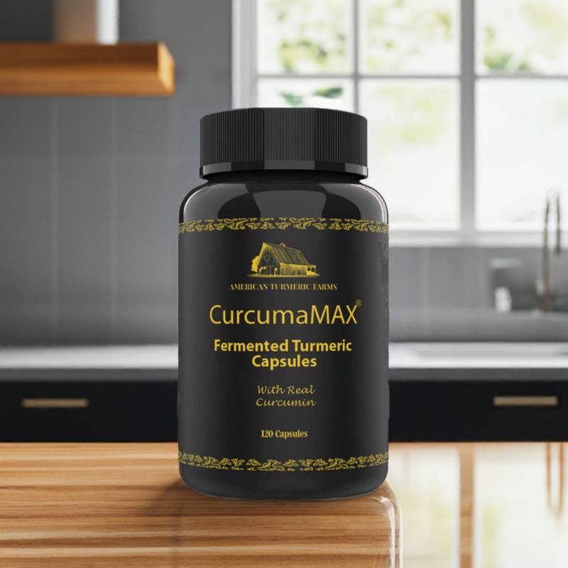 CurcumaMAX Capsules - Fermented Lead-Free Turmeric &amp; Curcumin -120 capsules