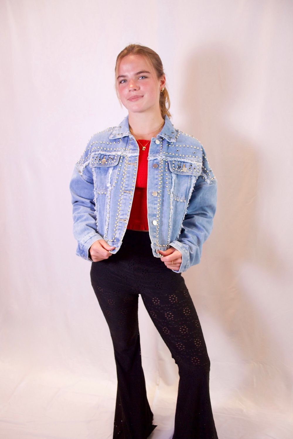 Studded Denim Jacket
