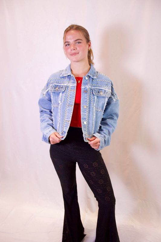 Studded Denim Jacket