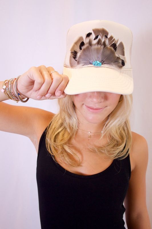 Feather Crown Trucker