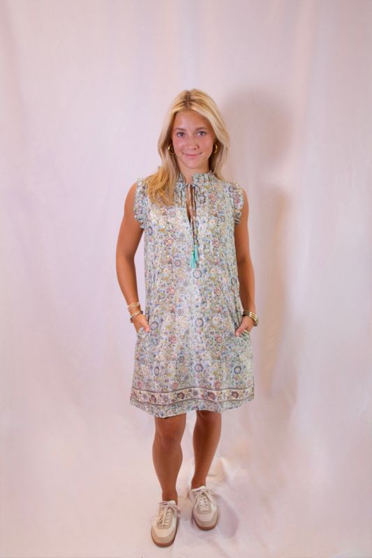 Ruffle Sleeve Dress
