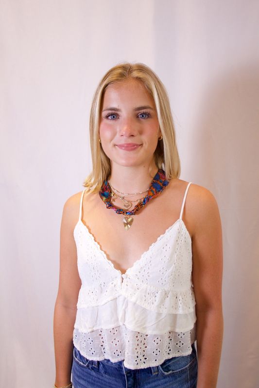 Eyelet Cami