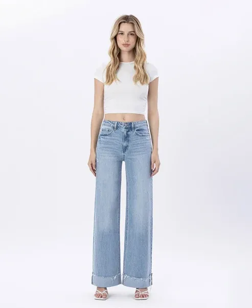 Super High Rise Cuffed Jeans