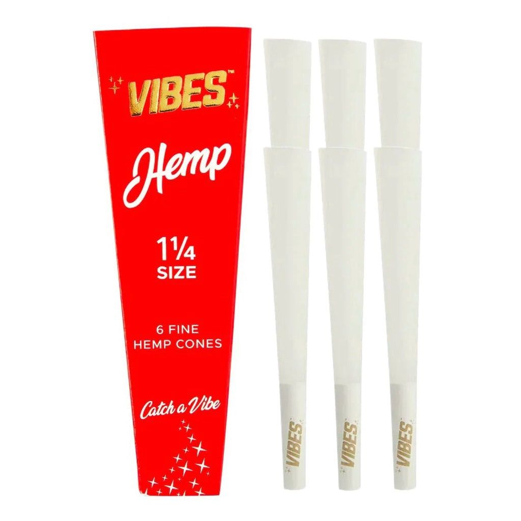 Vibes 1.25&quot; Cones, Vibes Paper Type: Hemp