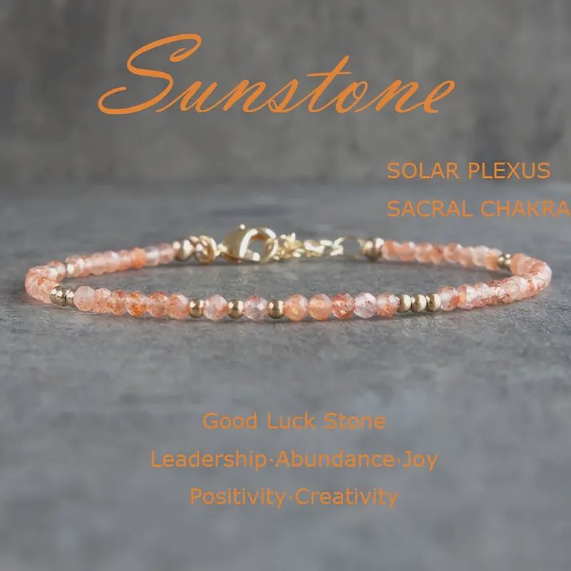 Stone Bracelet - Sunstone