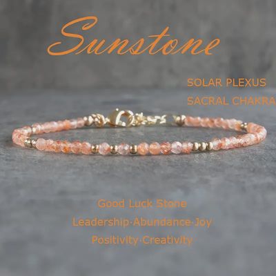 Stone Bracelet - Sunstone