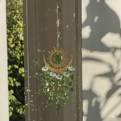 Suncatcher - Green Sun and Moon