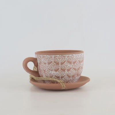 Ceramic Hanging Coffee Cup Planter