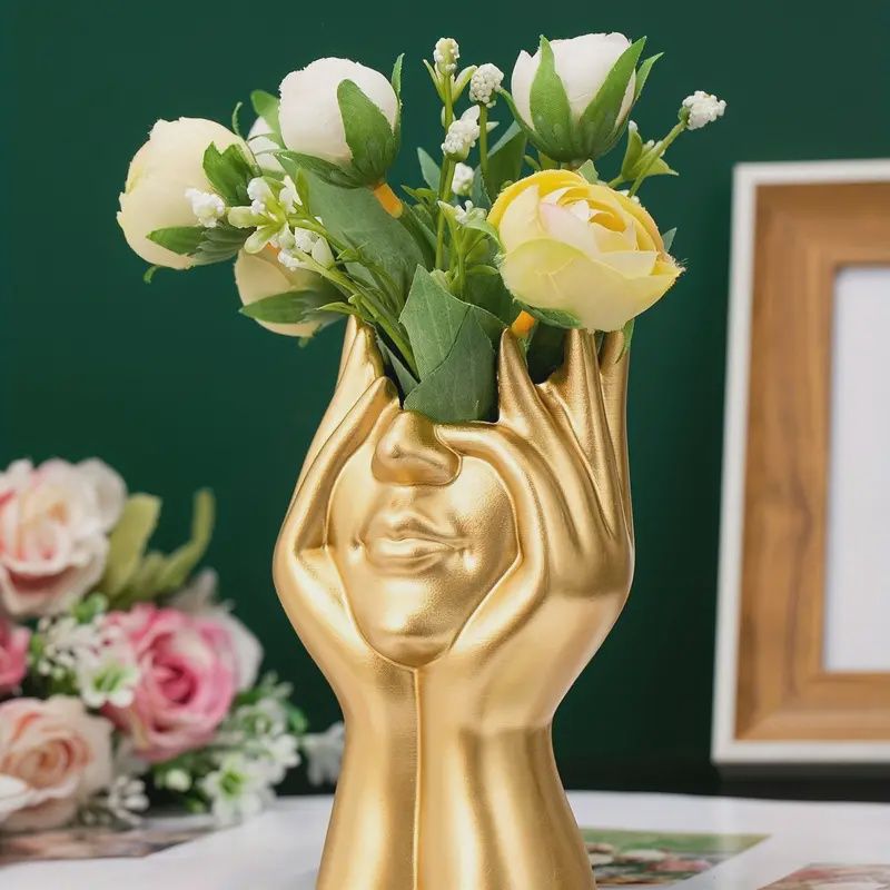 Gold Face Vase