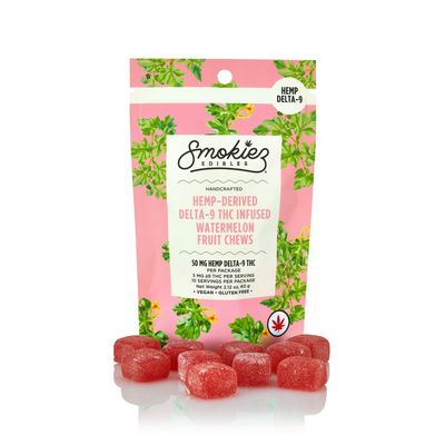 Smokiez Sour Watermelon Fruit Chews 5mg - 10ct