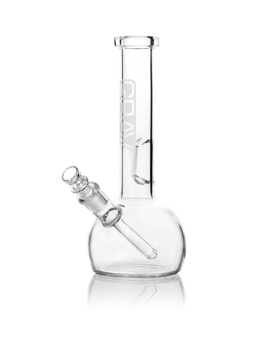 Clear Round Base Water Pipe
