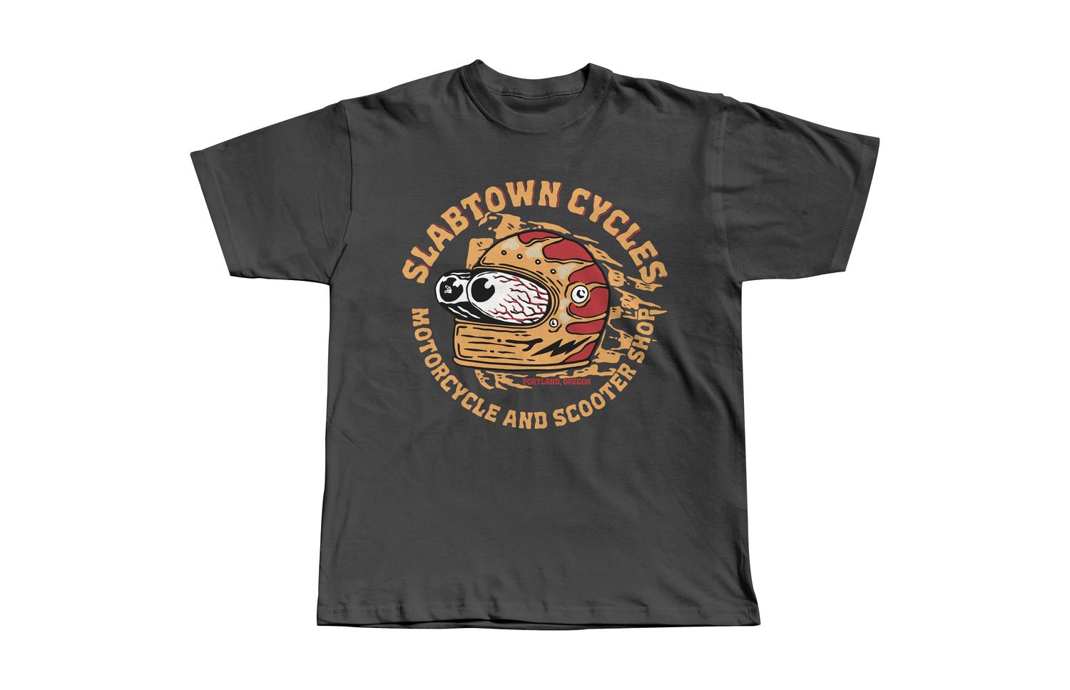 Bugged Out Helmet Tee Front