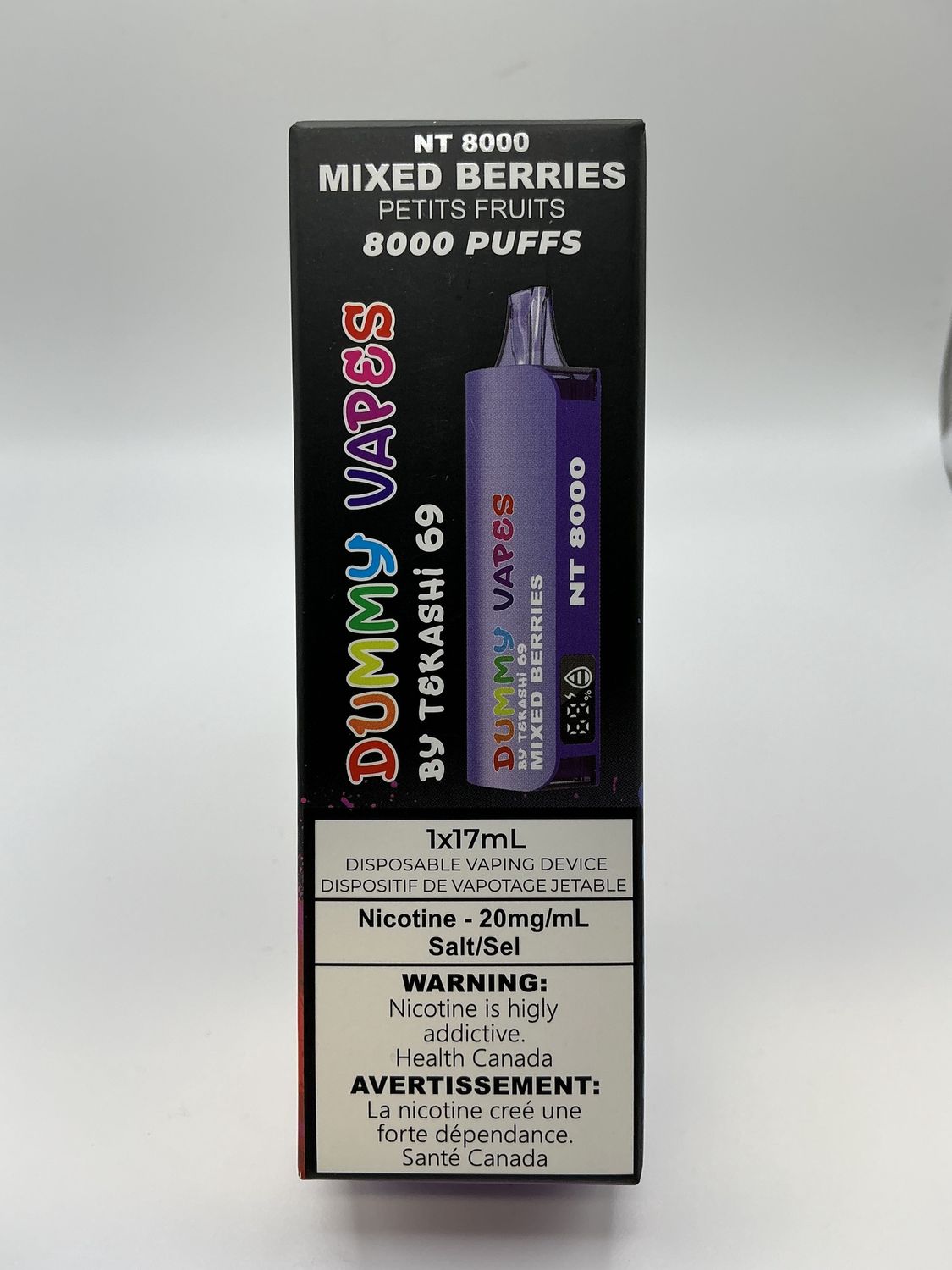 Dummy  vape, Flavors: Mixed berry