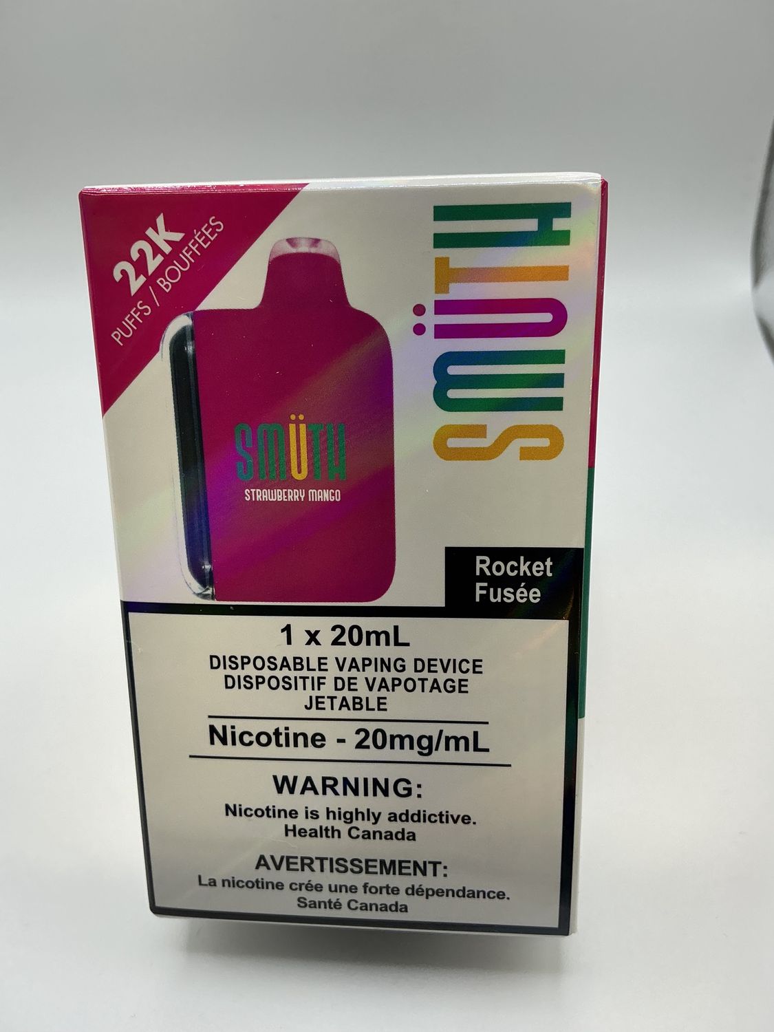 Smuth, Flavors: Strawberry mango