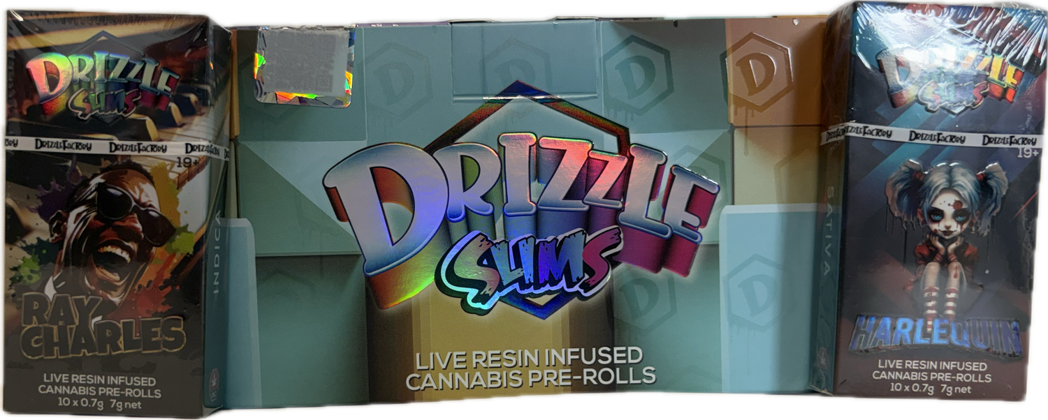 Drizzle  Slims, Flavors: live resin