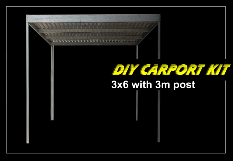 3m x 6m x 2.4m galvanized carport kit with 3m post 3m x 6m x 2.4m galvanized carport kit with 3m post