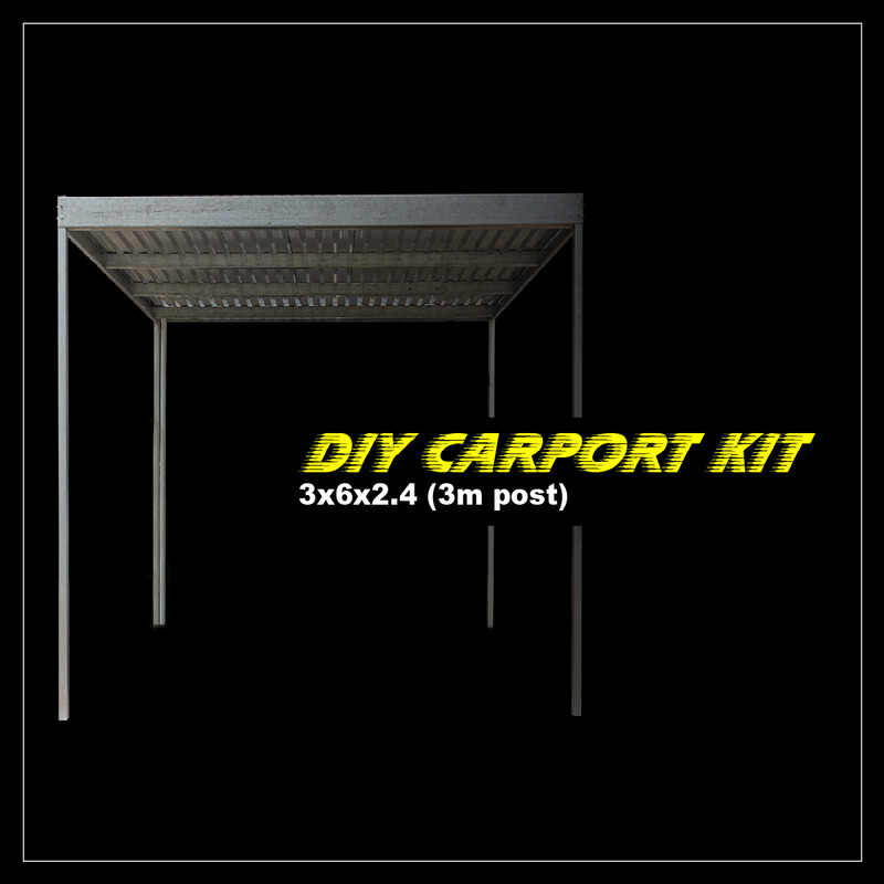 R2 000 Off Promotion 3m x 6m x 2.4m galvanized carport kit with 3m posts R2 000 Off Promotion 3m x 6m x 2.4m galvanized carport kit with 3m posts