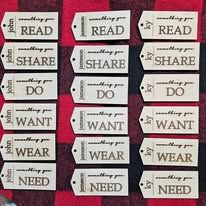 Want, Wear, Need Tag