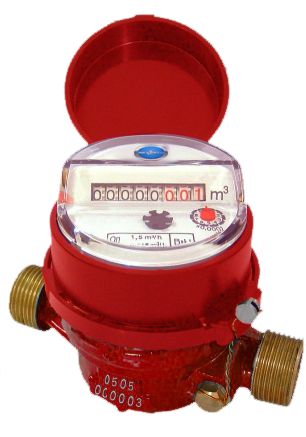 Medidor agua caliente