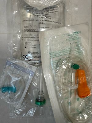 FULL IV SET - WITH 500ML BAG, GIVING SET & BUTTERFLY