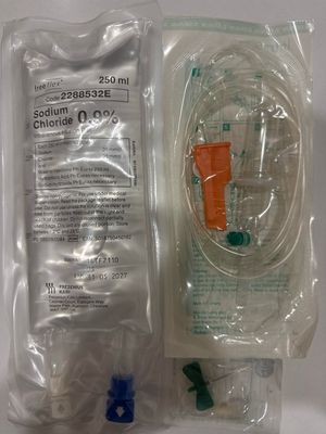 FULL IV SET - WITH 250ML BAG, GIVING SET & BUTTERFLY