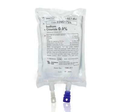 Sterile Saline IV Bag 250ml Sodium Chloride 0.9% Sterile Saline IV Bag 250ml Sodium Chloride 0.9%
