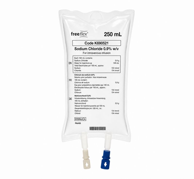 Saline IV Bag 250ml Saline IV Bag 250ml